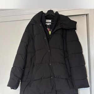 Sam Edelman Women's Black Puffer Coat